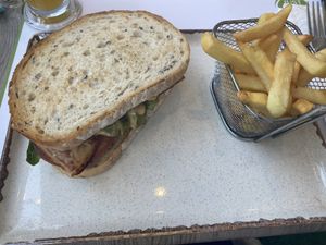 BTL sandwich at Just Vegan - Marina Walk Pearl in Dubai