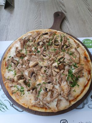 Pizza at Just Vegan - Marina Walk Pearl in Dubai