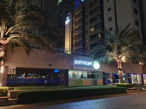 Restaurant front at Just Vegan - Marina Walk Pearl in Dubai