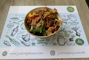 Fattoush salad  at Just Vegan - Marina Walk Pearl in Dubai