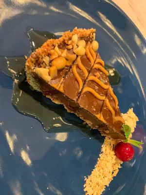 I love how the chocolate is not too sweet, I actually finished all of it (thought I couldn’t but I did)  at Just Vegan - Marina Walk Pearl in Dubai