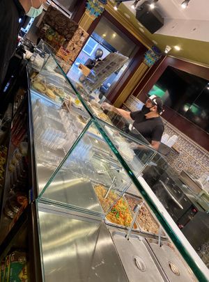 Service station  at Sultan's Market in Chicago