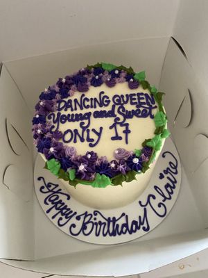 Birthday Cake- Vanilla frosting, chocolate cake, and raspberry filling: yum! at Corina Bakery in Tacoma