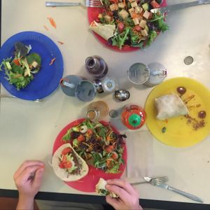 old school natural food market lunch cafe style at Maggie's in Lincoln