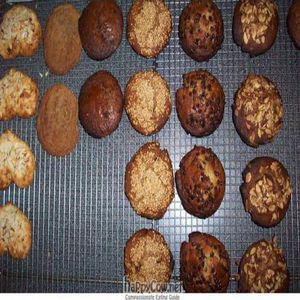 vegan baked goods: muffins, scones, cookies.  all made with certified organic ingredients and a whole lot of love! at Maggie's in Lincoln