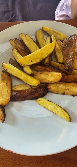 Fries at The Mushroom Farm in Livingstonia