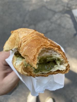 Croissant filled with Pistaccio Creme at efrem in Turin