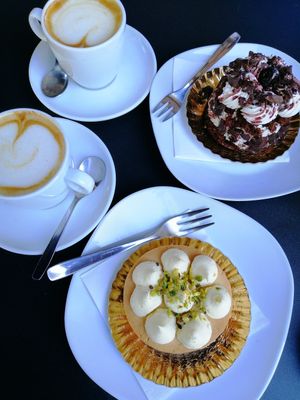 Black Forest, Pistachio and Lemon Cream. at efrem in Turin