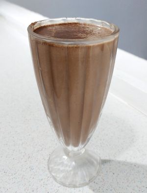 Peanut butter chocolate no-milk shake 花生朱古力無奶奶昔 (29/4/2023 will be their last day.) at 404Plant in Hong Kong Island