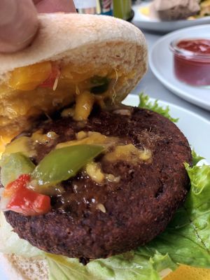 Beef style burger at Samocca in Quedlinburg