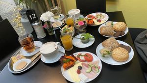 Samocca hotel breakfast  at Samocca in Quedlinburg
