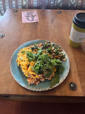 Vegan tofu scramble — not always on menu so always ask if available   at Snapdragon in Vashon Island