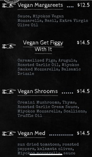 Menu  at Corvo Bianco Wood Fired Cookery in Dunedin