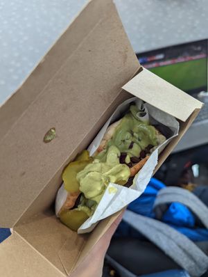 Falafel pita at DEN - Garbanzo Mediterranean Fresh - TB in Denver