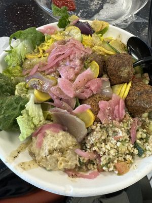 Falafel plate   at DEN - Garbanzo Mediterranean Fresh - TB in Denver