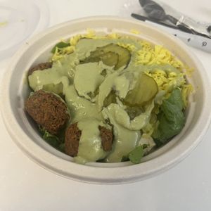 Falafel Bowl  at DEN - Garbanzo Mediterranean Fresh - TB in Denver