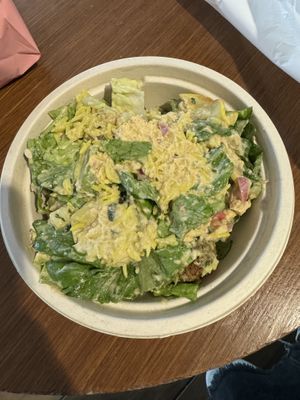 Falafel salad with all the toppings   at DEN - Garbanzo Mediterranean Fresh - TB in Denver