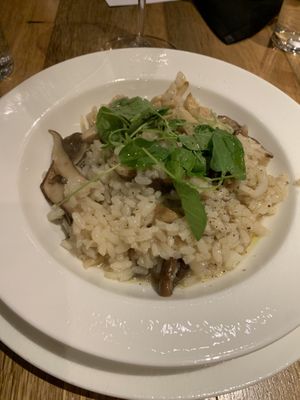 Vegan mushroom risotto  at Prati Italia in Jacksonville