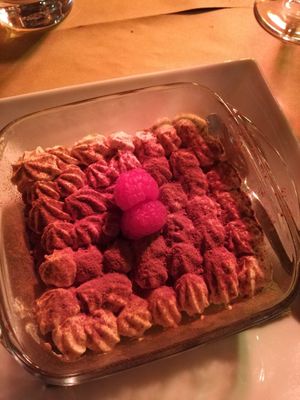 Tiramisù vegan at MiBiò bistrot in Milan