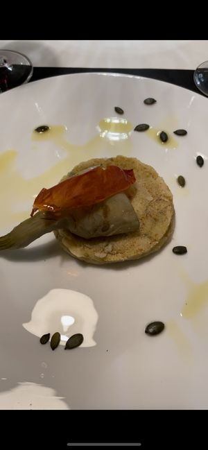 potato flan  at MiBiò bistrot in Milan