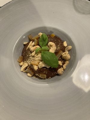 Mousse ai cachi  at MiBiò bistrot in Milan