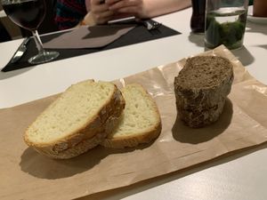 Bread  at MiBiò bistrot in Milan
