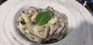 Pizzoccheri vegan at MiBiò bistrot in Milan