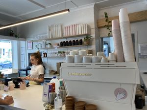 Best mocha ever at Plant Vibes Cafe in Bowen Hills