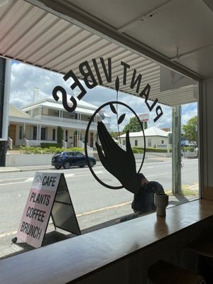 Bright outlook at Plant Vibes Cafe in Bowen Hills