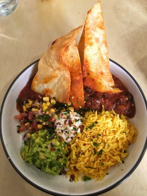 Brunch beans!  at Plant Vibes Cafe in Bowen Hills