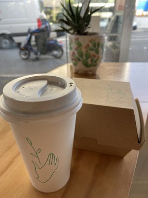 Best vegan mocha in Brisbane  at Plant Vibes Cafe in Bowen Hills