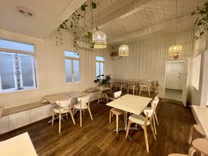 Inside at Plant Vibes Cafe in Bowen Hills