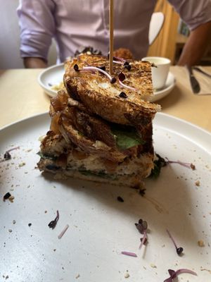 Triple truffle toasty  at Plant Vibes Cafe in Bowen Hills