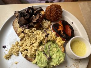 Big breakfast  at Plant Vibes Cafe in Bowen Hills