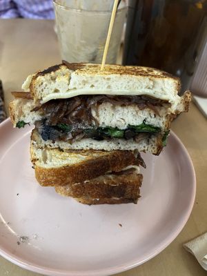 Triple truffle toastie   at Plant Vibes Cafe in Bowen Hills