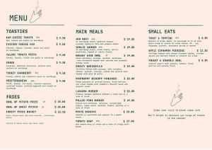 Menu at Plant Vibes Cafe in Bowen Hills