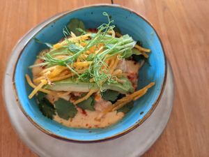 Curry ceviche at SER Restaurante in Nosara