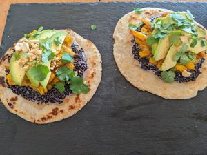 Heart of palm tacos at SER Restaurante in Nosara