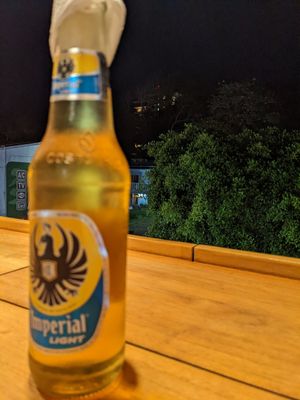 Cerveza + view at SER Restaurante in Nosara