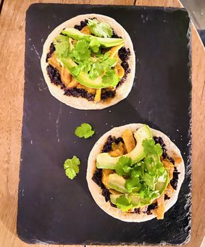 Vegan tacos 🌮   at SER Restaurante in Nosara
