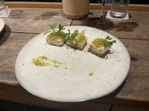 Key lime squares   at SER Restaurante in Nosara