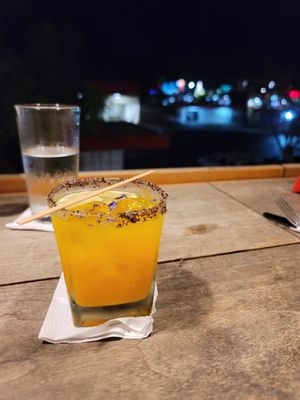 Passion fruit Jalapeño Margarita at SER Restaurante in Nosara