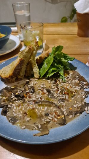 Portobello Carpaccio at SER Restaurante in Nosara