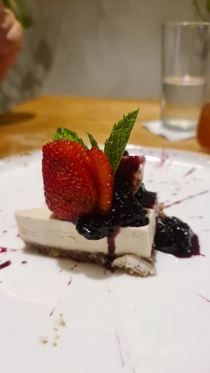 Coconut tart at SER Restaurante in Nosara