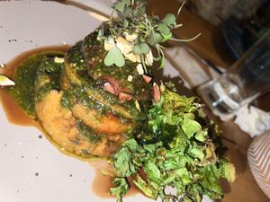 Mushroom Stack at SER Restaurante in Nosara