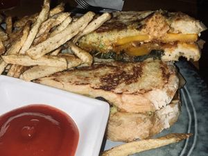 Squash and sage melt sandwich  at SER Restaurante in Nosara