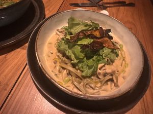 Carbonara (the “bacon” flavor was unreal)  at SER Restaurante in Nosara