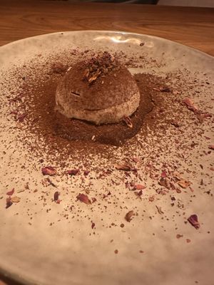 Chocolate tartufo - delicious   at SER Restaurante in Nosara