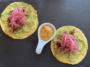 Juicy Oysters Tacos (2 for 1 on Thursdays and I think Sundays) at SER Restaurante in Nosara