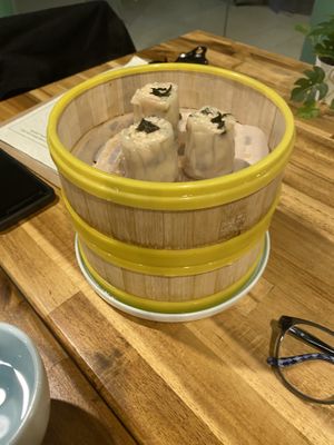 Dumplings  at Green Sprouts Vegetarian in Neutral Bay